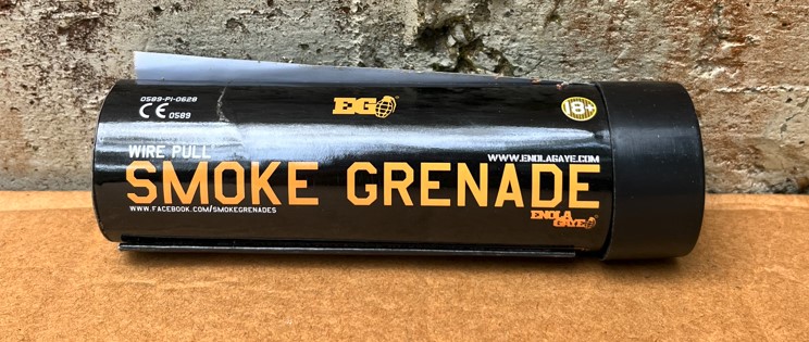 Wire Pull Smoke Grenade Orange - WP40